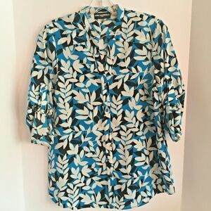 Karl Lagerfeld Paris blouse S black blue & white